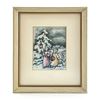 Image 2 : 2 LITTLE GIRL ANGELS - NEEDLEPOINT PICTURE? FRAMED