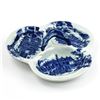 Image 3 : FLOW BLUE VICTORIA WARE IRONSTONE DIVIDED DISH