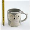 Image 8 : COLLECTIBLE INDIGO GREY & WHITE OWL COFFEE MUG