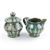 Image 2 : GLAZED STUDIO ART POTTERY CREAMER & SUGAR SET