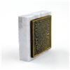 Image 3 : MARBLE BRASS PLAQUE PASTOR’S STUDY PAPERWEIGHT