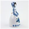 Image 2 : PORCELAIN WOMAN GIRL BELL - FLORAL FLOWER DRESS