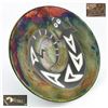 Image 1 : EARTH & FIRE RAKU POTTERY IRIDESCENT BOWL - DILLER