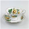 Image 1 : QUEEN ANNE TEA CUP & SAUCER SET - YELLOW ROSES
