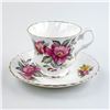 Image 1 : VTG QUEEN ANNE TEA CUP & SAUCER SET - FLOWERS