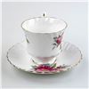 Image 4 : VTG QUEEN ANNE TEA CUP & SAUCER SET - FLOWERS