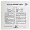 Image 2 : BING CROSBY - BING CROSBY SINGS - VINYL LP RECORD