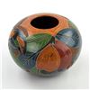 Image 2 : HAND CRAFTED SGRAFFITO STYLE ART POTTERY VASE