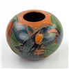Image 3 : HAND CRAFTED SGRAFFITO STYLE ART POTTERY VASE