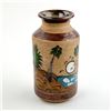 Image 1 : VINTAGE TONALA MEXICAN FOLK ART POTTERY VASE