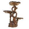 Image 3 : HAND CRAFTED WOODEN PLANT STAND TABLE - 31” TALL