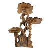 Image 8 : HAND CRAFTED WOODEN PLANT STAND TABLE - 31” TALL