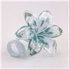 Image 1 : HAND BLOWN STUDIO ART GLASS FLOWER SCULPTURE