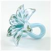 Image 2 : HAND BLOWN STUDIO ART GLASS FLOWER SCULPTURE