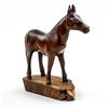 Image 2 : HAND CRAFTED WOODEN HORSE CARVING SCULPTURE