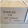 Image 2 : NEW CASE OF T50 COMMON STAPLES, 120,000 TOTAL, 12 BOXES OF 10,000