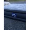 Image 2 : AS NEW SEALY ALWAYZAIR QUEENSIZE INFLATABLE AIR BED WITH HEADBOARD TESTED WORKING RETAIL $199