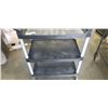 Image 2 : 3 TIER PLASTIC ROLLING CART