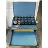 Image 2 : 4 DRAWER METAL DOWMAN PARTS ORGANIZER, FULL OF ASSORTED HARDWARE, CLIPS ETC, BINS ARE REMOVABLE