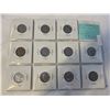 Image 2 : 11 CANADIAN WARTIME 5 CENT 1937 DOT TO 1945 VICTORY PLUS 65TH ANNIVERSARY OF END OF WAR 1945-2005