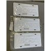 Image 2 : 3 EXPO 86 LICENSE PLATES, 2 ARE NEW SEALED
