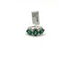 Image 2 : STERLING SILVER NATURAL GREEN ONYX (1.90CT) WITH CZ (0.30CT) RING, SIZE 7.25, W/A $500.00.
