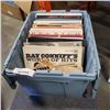 Image 1 : TOTE W/ BUILT IN LID FULL OF RECORDS