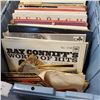Image 2 : TOTE W/ BUILT IN LID FULL OF RECORDS