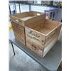 Image 2 : 5 WOODED WINE CRATES