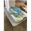 Image 2 : LAUNDRY HAMPER AND 2 LAUNDRY BASKETS
