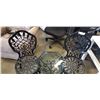 Image 2 : WROUGHT IRON BISTRO SET