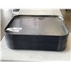 Image 2 : 19 BLACK PLASTIC TRAYS