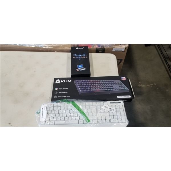 2 KLIM KEYBOARDS, LAPTOP COOLING DEVICE