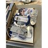 Image 2 : WII GAMING SYSTEMA, VHS AND DVD PLAYER, AND BOX OF DVDS, VHS TAPES, ETC