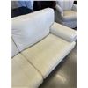 Image 8 : 3 PIECE LAYMAR WHITE LEATHER SOFA, LOVE SEAT, AND ARM CHAIR