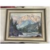 Image 2 : 2 OIL PAINTINGS AND PASTLE PRINT SIGNED