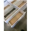 Image 2 : WHITE DOUBLE SIZE BEDFRAME W/ STORAGE