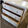 Image 2 : WHITE 3 DRAWER DRESSER