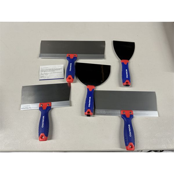 Workpro Taping & Putty Knives Bosley Auctioneers