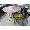 Image 1 : Cast Adjustable Base Round High Bar Tables - 2