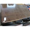 Image 1 : Dark Oak Pedestal 4 Top Wall Tables - 2