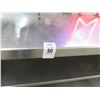 Image 2 : S/S 5' Work Table w/Back Splash and Double Undershelf