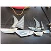 Image 1 : Metal Sailboats Wall Décor