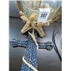 Image 2 : Large Woven Anchor Wall Décor, Raw Wood Footed Bowl