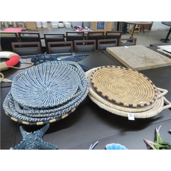 8-Woven Charger Wall Décor - 8 X $