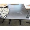 Image 1 : 34-Mocha Mica Double Pedestal Rectangular Dining Table - 34 X $