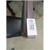 Image 2 : 54-Metal Dark Oak Style Black Padded Contemporary Dining Chairs - 54 X $