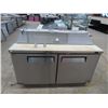 Image 1 : Turbo Air S/S 5' Rolling Ref. Sandwich Prep Unit - (37 deg.)
