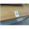 Image 2 : 5' Butcher Block Table w/Undershelf and #10 Can Opener