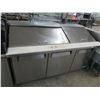 Image 1 : Turbo Air S/S Rolling Ref. 6' Sandwich Prep Unit - (42 deg.)